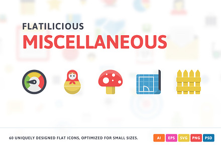 Miscellaneous Flat Icons