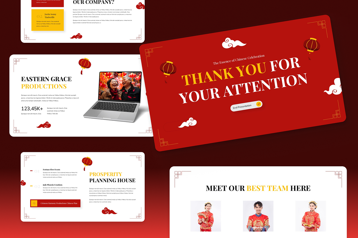 Chinese Event Planner Google Slides, a Presentation Template by Annora Studio (Photo 6 of 7)