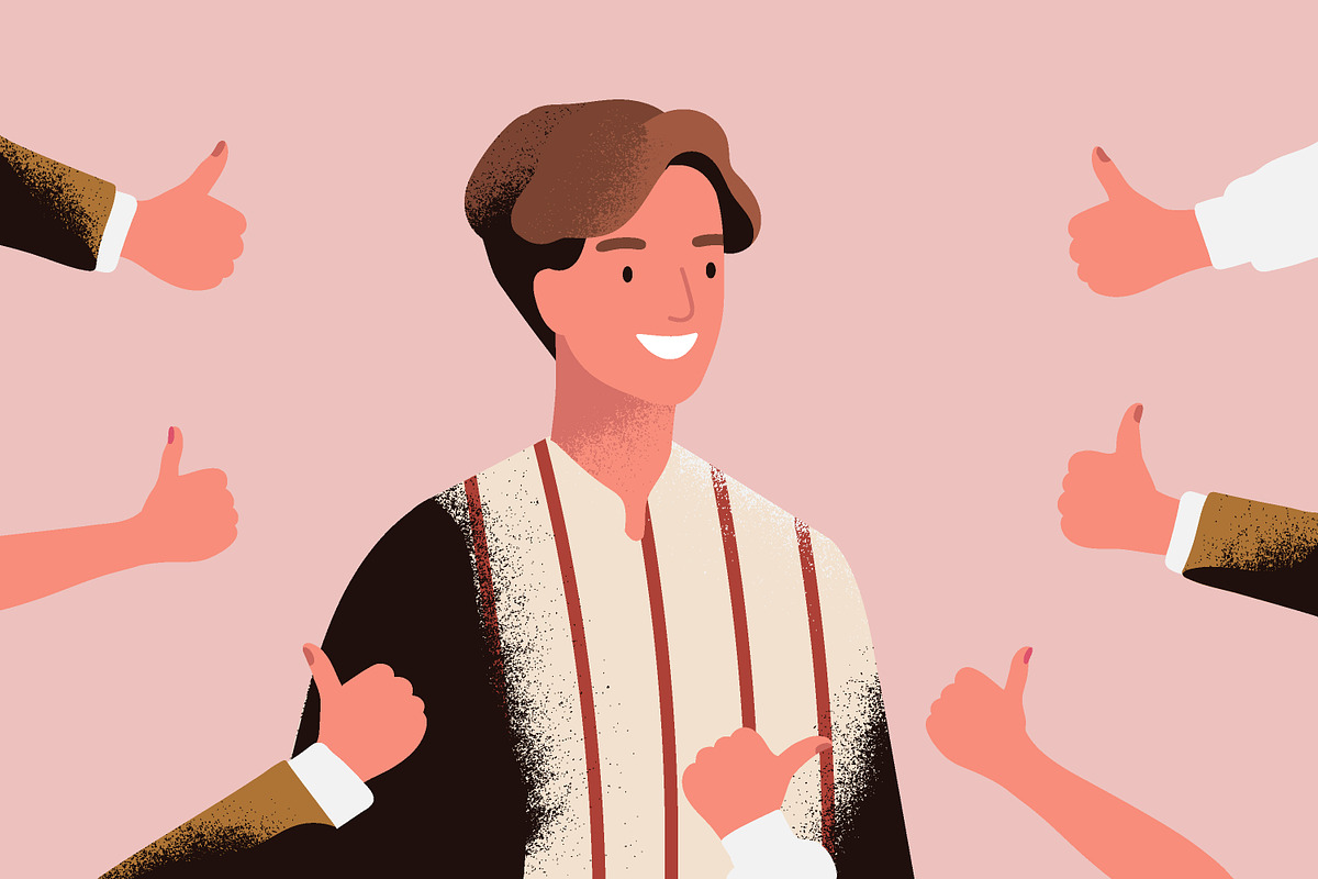 Public recognition concept set, a Person Illustration by Good Studio (Photo 3 of 5)