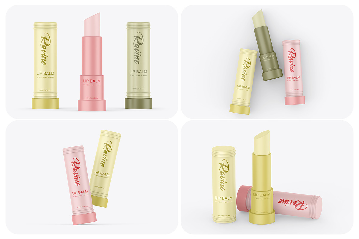 Lip Balm Mockups, a Mockup by Mockups Planet (Photo 1 of 5)