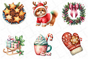 Cute Christmas Clipart, an Illustration by DreamPrint404 (Thumbnail 4 of 4)