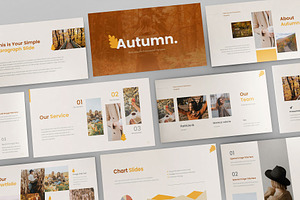 Hello Autumn Keynote, a Presentation Template by Pixslides