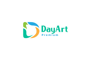 letter D art abstract modern logo, a Branding & Logo Template by devastd