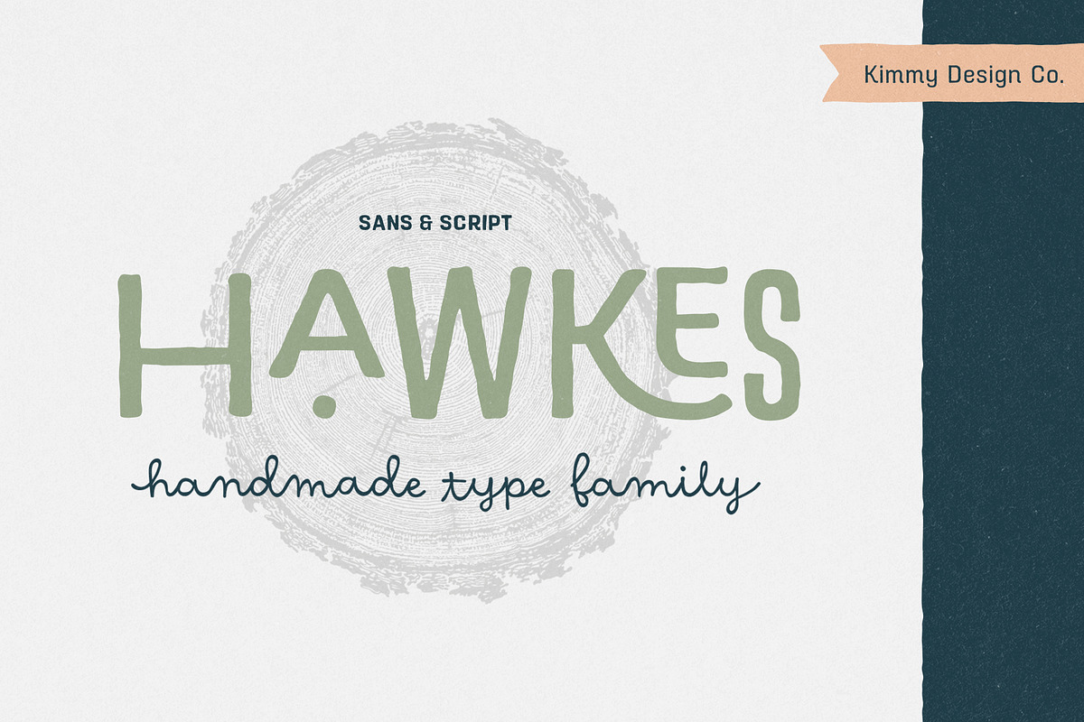 Hawkes Handmade Collection, a Sans Serif Font by Kimmy Design (Photo 1 of 22)