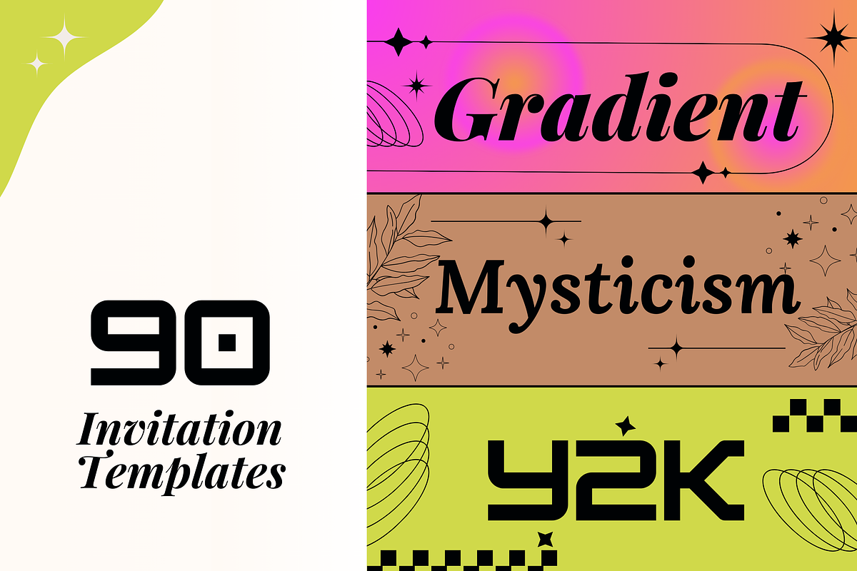 90 Events Invitations, a Social Media Template by TemplateCastleStore (Photo 10 of 10)