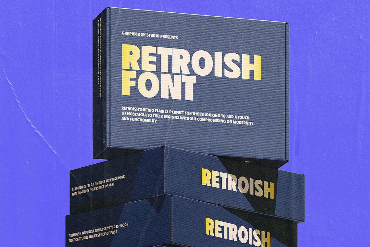 Retroish Display Typeface, a Sans Serif Font by graphicook (Photo 9 of 10)