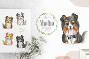 Puppy Paws 5. Watercolor Collection, an Illustration by OctopusArtis (Thumbnail 4 of 11)