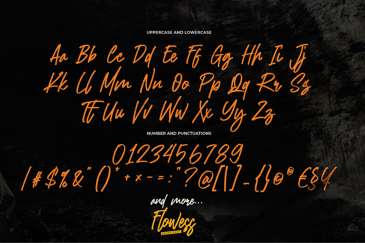 Flowess - Brush Font, a Handwritten Font by Gassstype (Photo 6 of 9)