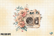 Watercolor Retro Flower Camera, an Illustration by Gemstone (Thumbnail 6 of 6)