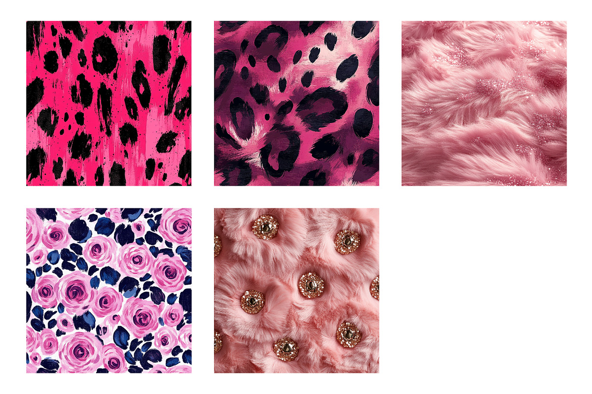 Pink Leopard Fur Seamless Pattern, an Illustration by Dream Creation (Photo 7 of 7)