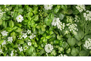 Detailed top view of a lush green, a Nature Photo by Sergey Kotenev