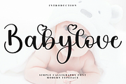 Babylove, a Font by InermediaSTUDIO (Thumbnail 1 of 7)