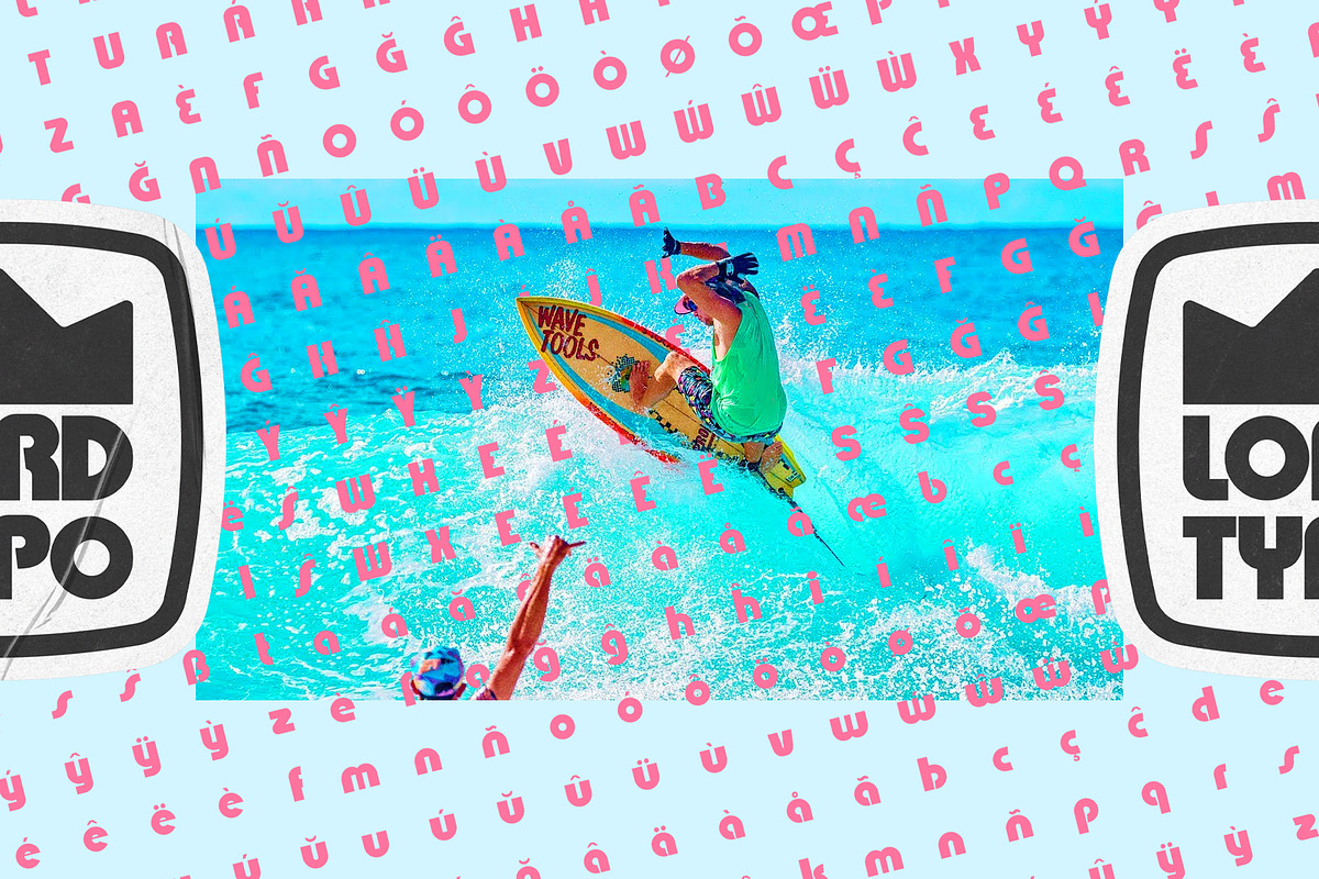 Zippers — Retro Surfy Display Font, a Font by Mikey Weeks (Photo 4 of 8)