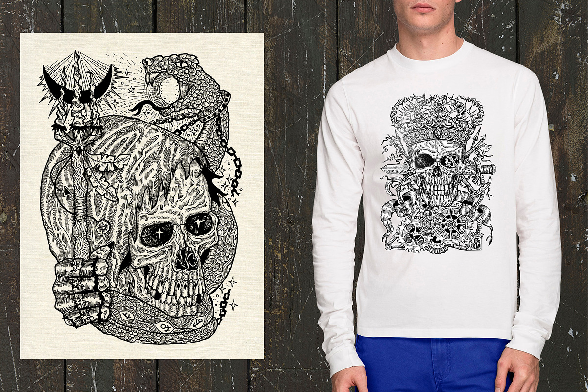 Evil skulls. Part 2, an Illustration by Samiramay (Photo 4 of 6)