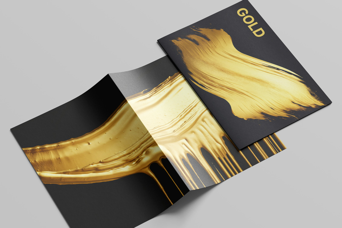 Golden brush strokes. 80 images, a Decorative Illustration by Handmadefont (Photo 7 of 11)