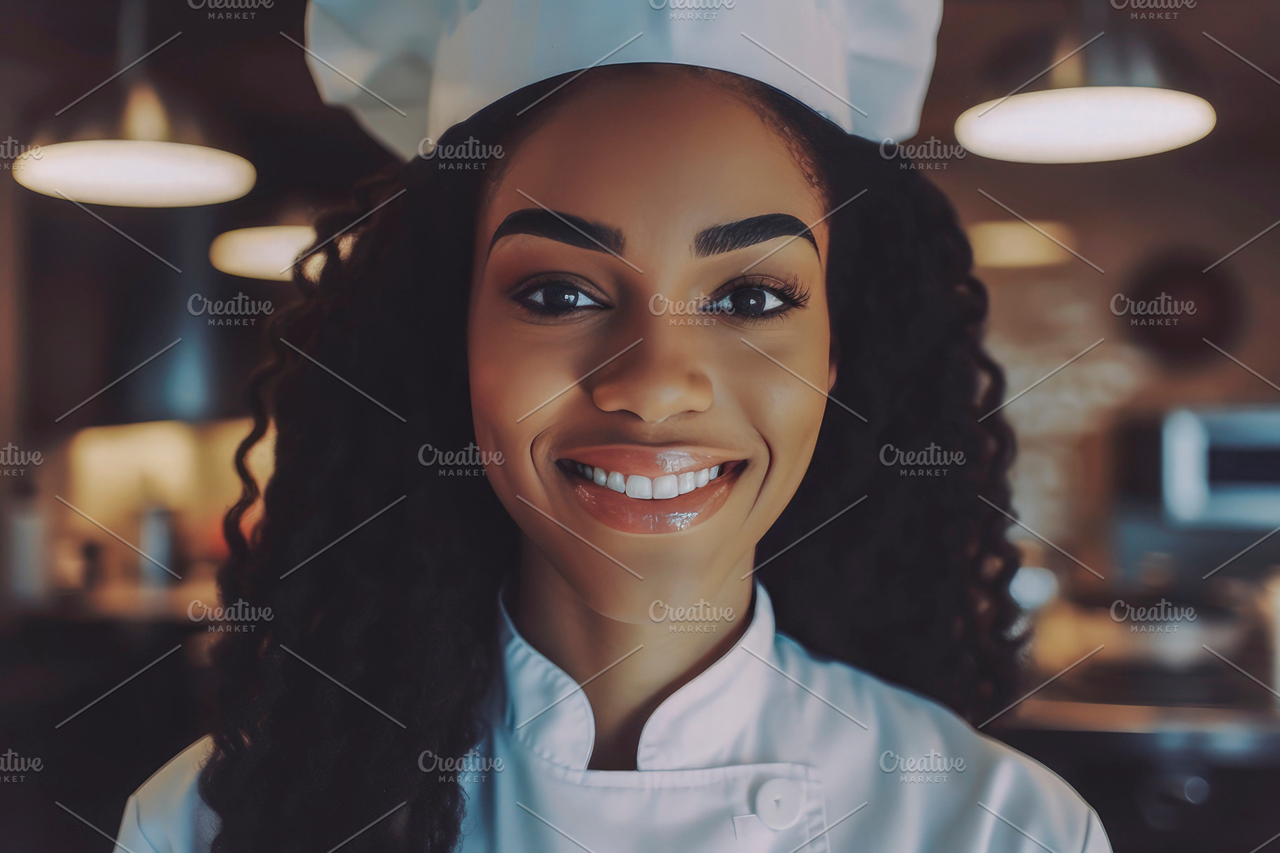 Black woman chef, a Person Photo by huertas19