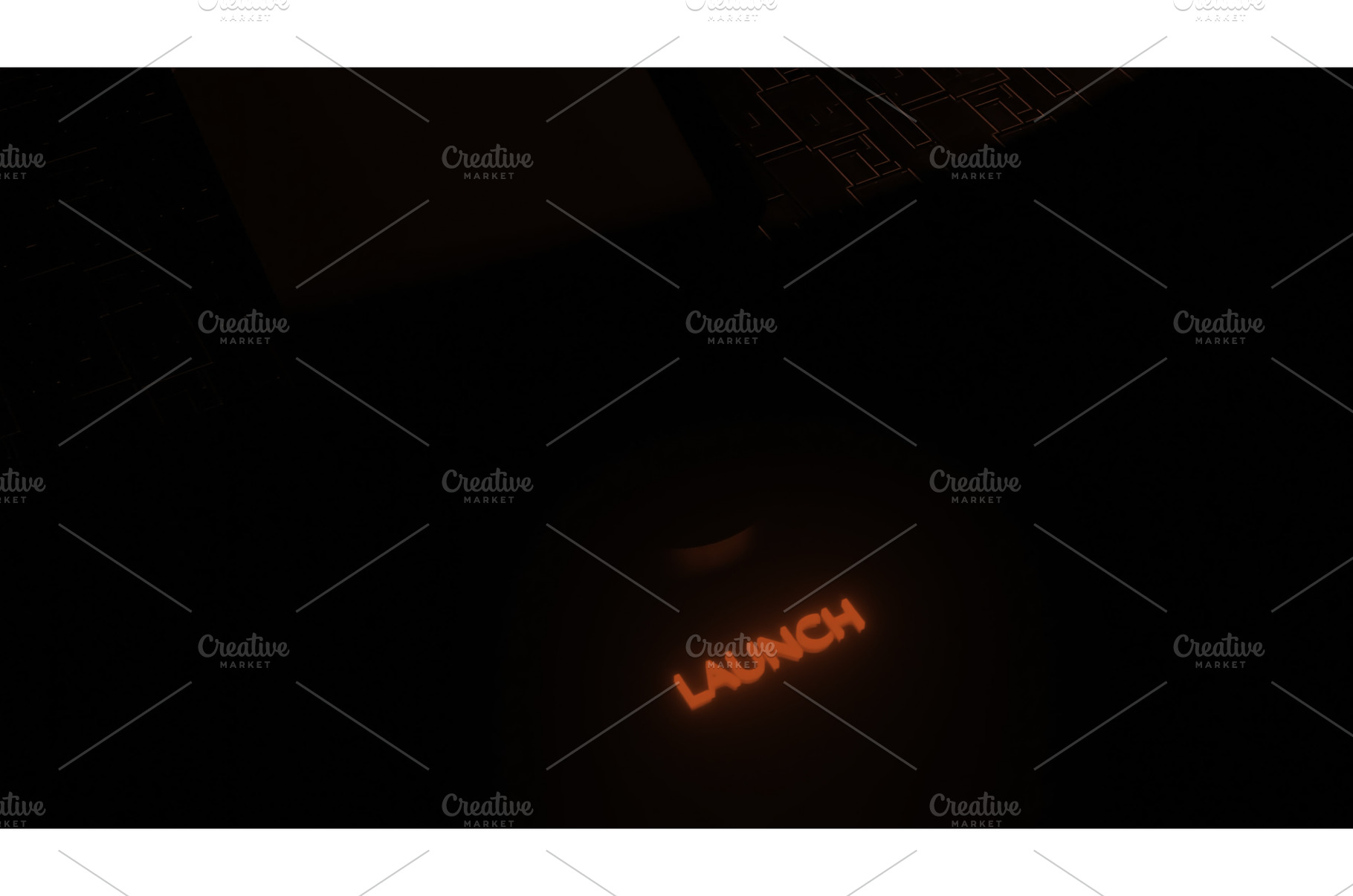 Glowing 3d launch button. Design, a Technology Photo by Media Whale Stock