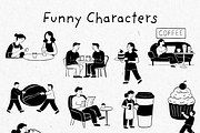 Cafe Vibes Hand Drawn Illustrations, an Object Graphic by Kate Creative Studio (Thumbnail 8 of 16)