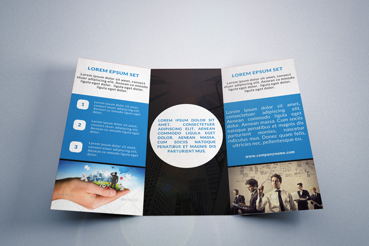 Corporate Multipurpose Trifold 1, a Brochure Template by WonderShop (Photo 2 of 3)