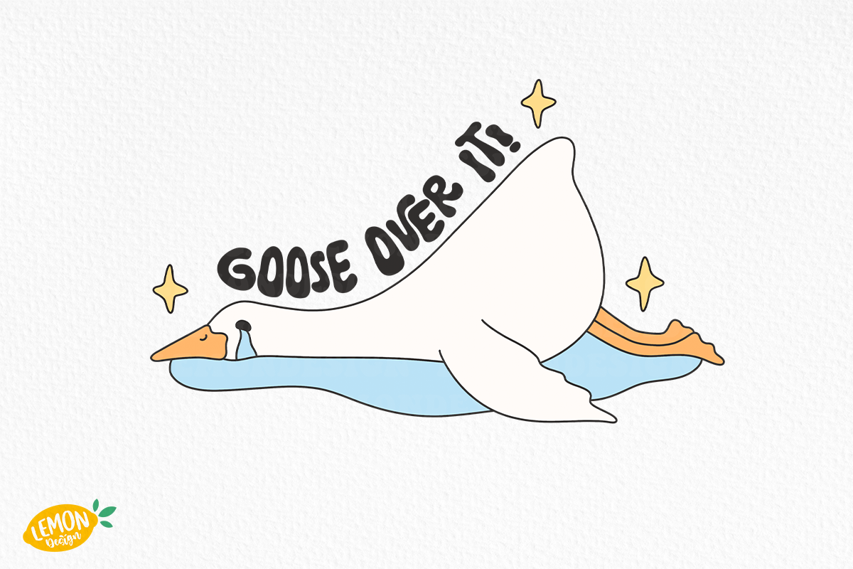 Retro Silly Goose PNG, an Animal Illustration by LemonDesign (Photo 4 of 13)