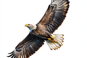 Majestic Bald Eagle in Flight Wings, an Animal Photo by Pixeness Studio
