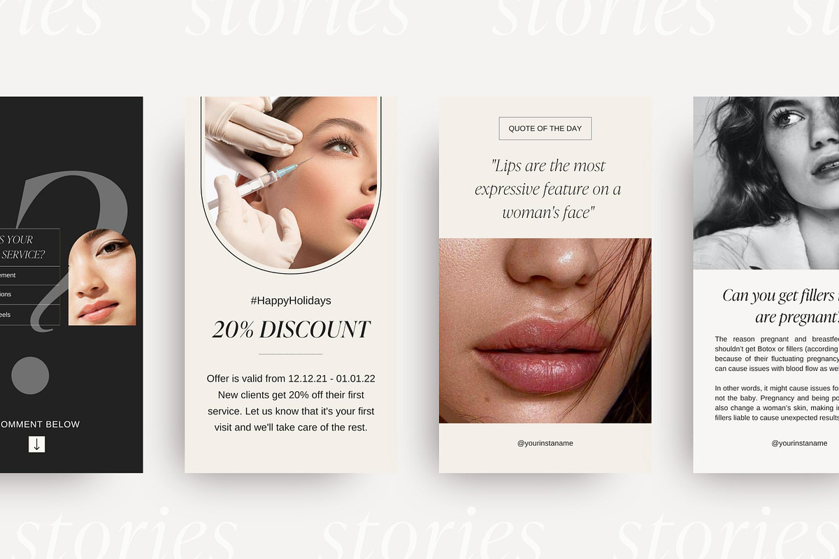 Nurse Injector Instagram BUNDLE, a Social Media Template by LiliesandBerries (Photo 15 of 21)