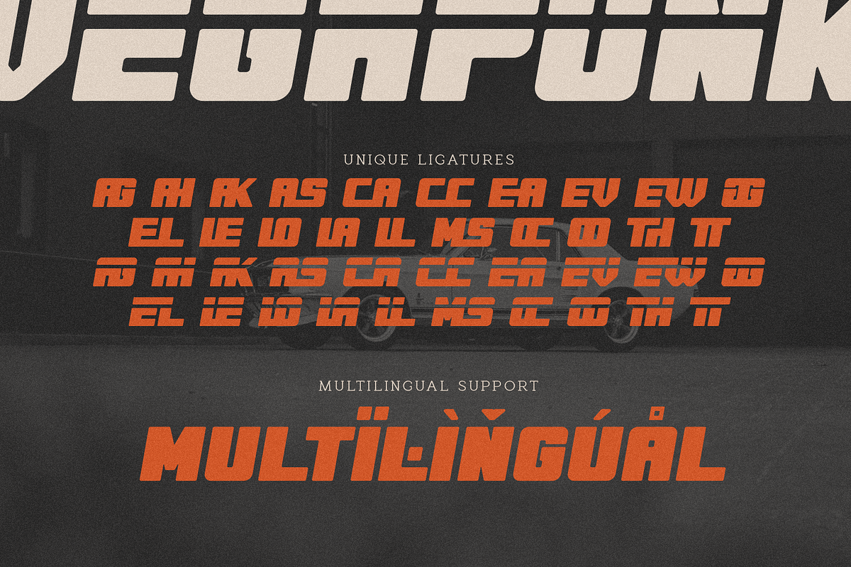 Vegapunk, a Font by FactoryType Studio (Photo 10 of 11)