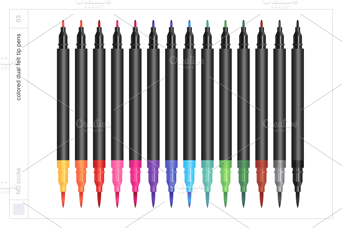 Vector Colored Markers, an Object Graphic by Side Project (Photo 8 of 8)