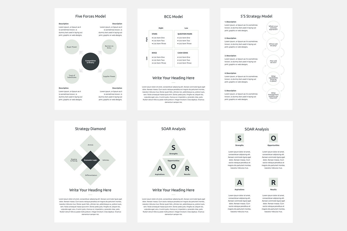 A4 Business Strategy Google Slides, a Presentation Template by JetzTemplates (Photo 4 of 8)