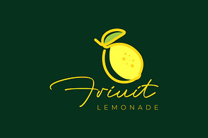 fresh fruit lemonade orange logo, a Branding & Logo Template by devastd