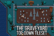 The Graveyard - Top Down Tileset, an Illustration by pzUH (Thumbnail 1 of 4)
