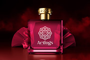Perfume Label Logo Mockup, a Packaging Mockup by Modaldesain (Thumbnail 4 of 5)