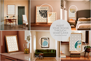 Mockups For Poster Set Mallorca 6PSD