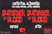 Gore Girl - 90s Teen Horror Font, a Font by Remedy667 (Thumbnail 2 of 7)