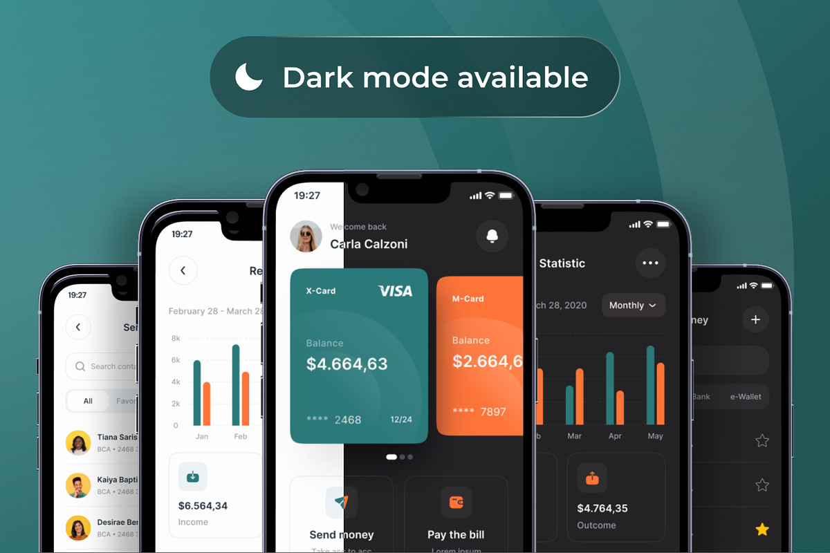 FinPro - Finance Apps UI Kit, an App Template by CreativeUI (Photo 2 of 8)