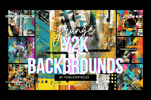 Y2K Grunge Abstract Backgrounds