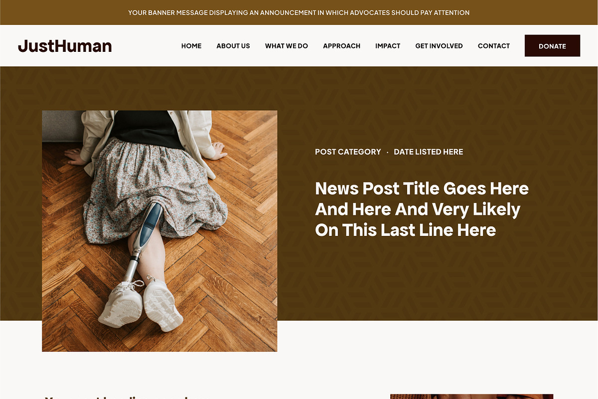 Human Rights Showit Website Template, a WordPress Template by Studio Humankind (Photo 12 of 20)