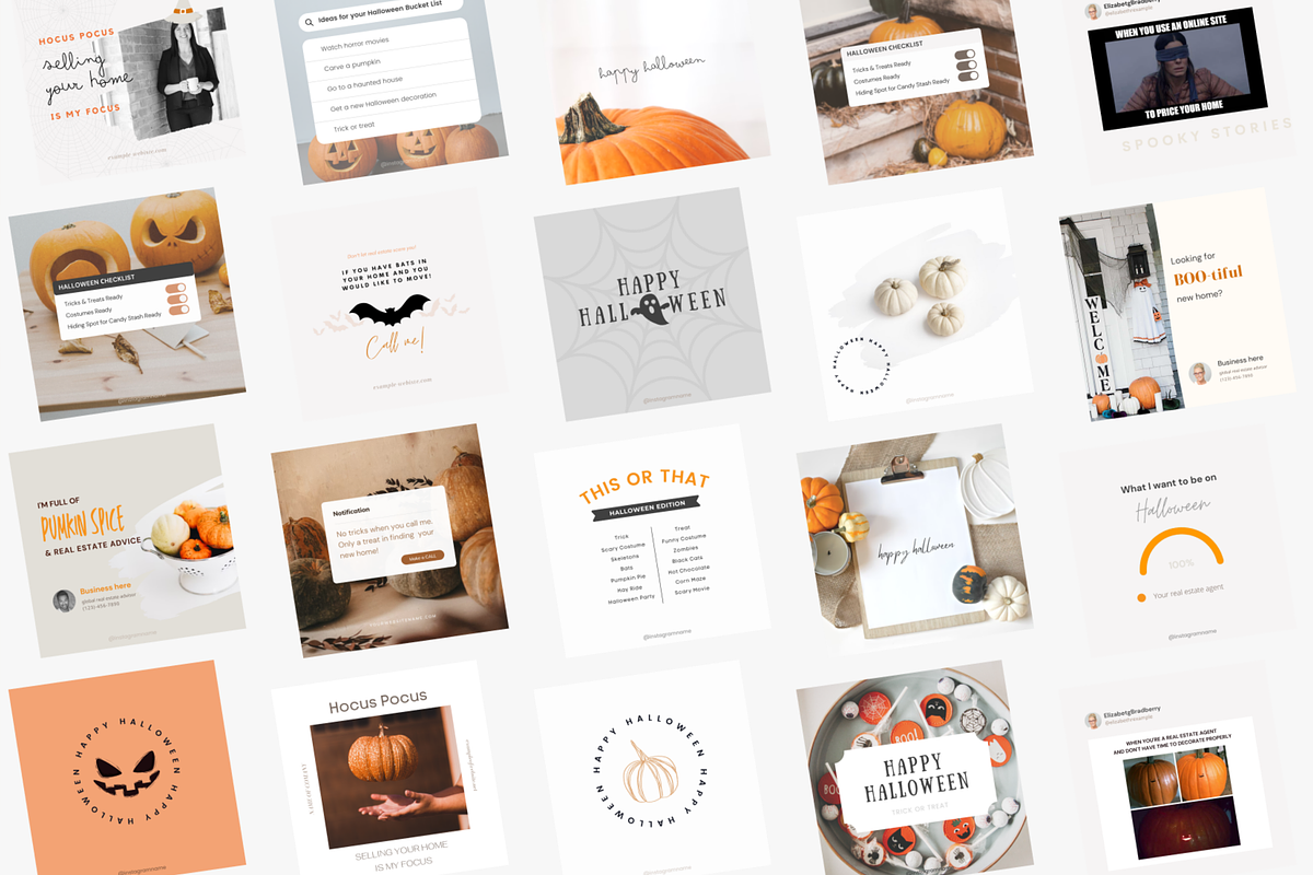 Halloween Real Estate Templates, a Social Media Template by Estatik Designs (Photo 2 of 4)