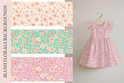 Blush Ditsy Florals, a Pattern Graphic by Naty Art (Thumbnail 2 of 8)