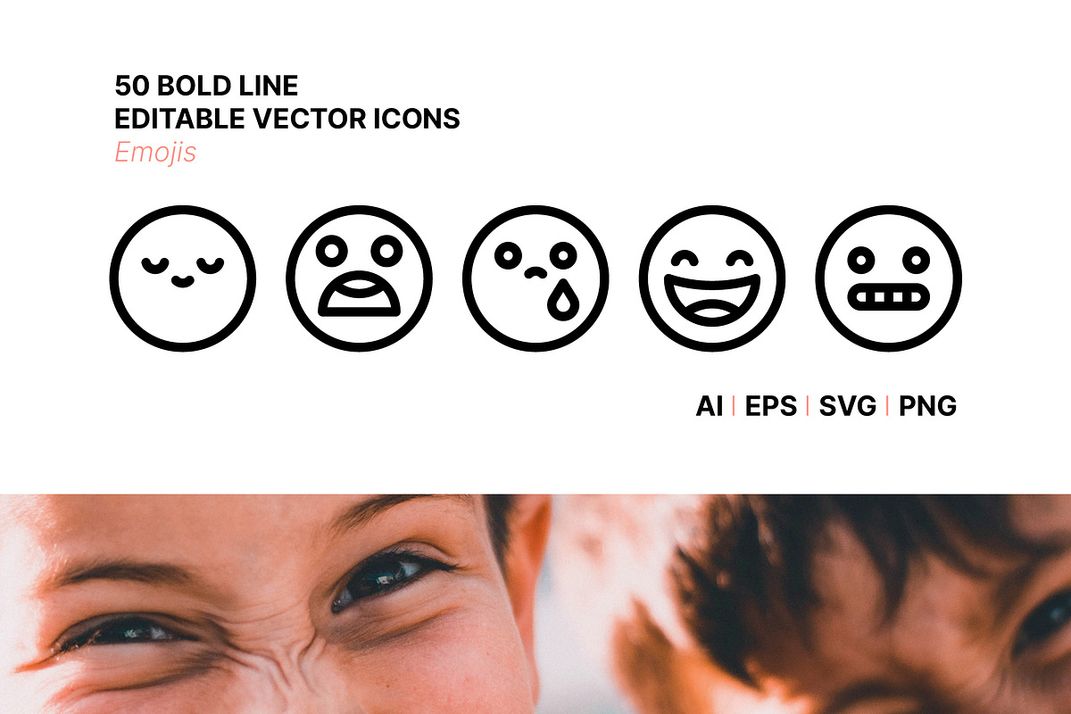 50 Emoji Icons, an Emoji Icon by Side Project (Photo 1 of 7)