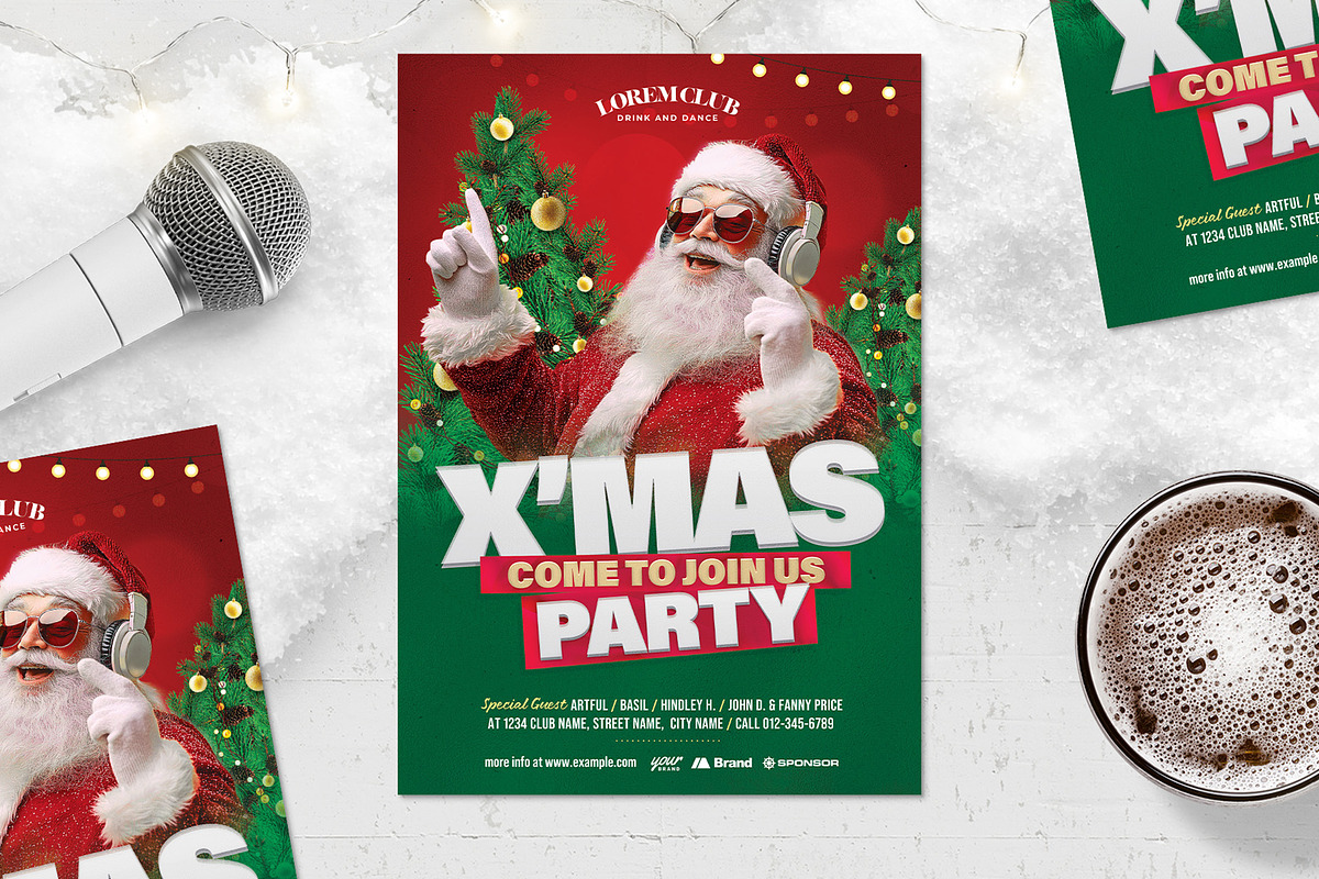 Christmas Party Flyer Template, a Flyer Template by BrandPacks (Photo 5 of 5)