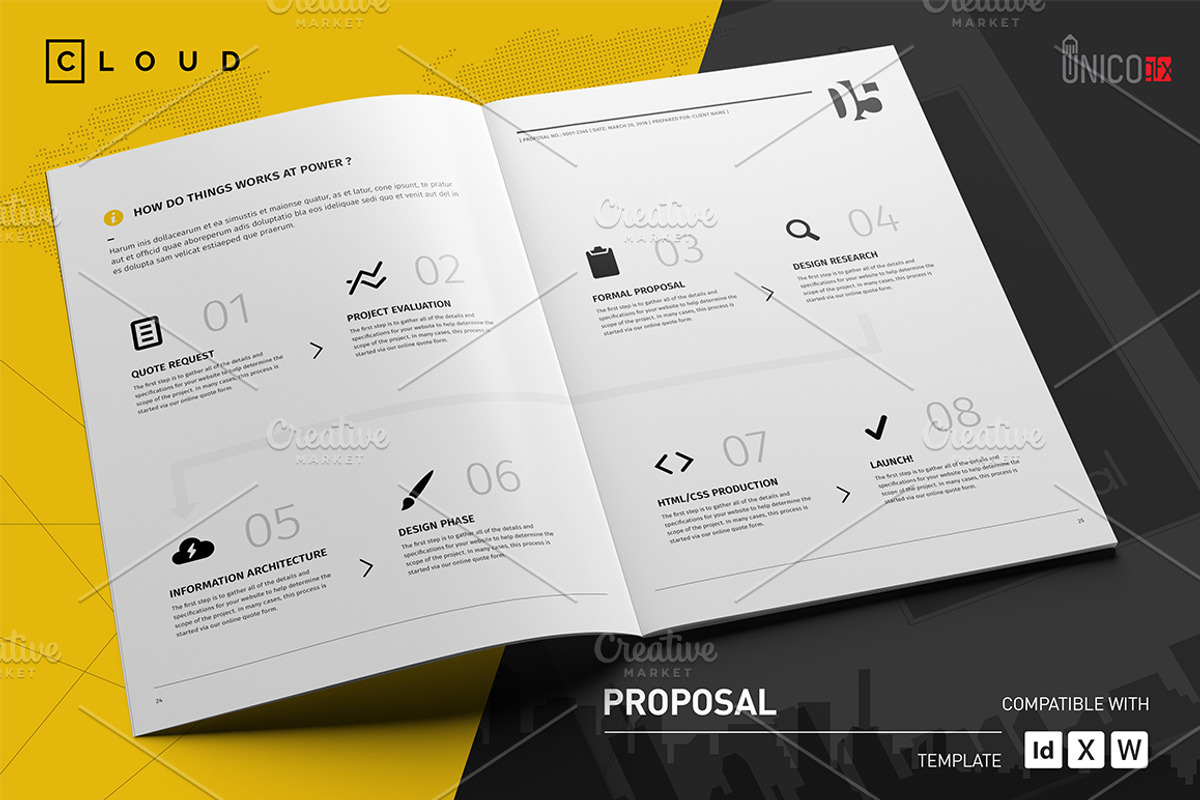 50 Page Full Proposal A4 / US Letter, a Stationery Template by Mastergfx (Photo 16 of 38)