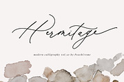 Hermitage Modern Calligraphy font, a Script Font by PeachCreme (Thumbnail 1 of 11)