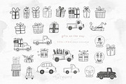 Doodle Christmas Svg png lineart 128, an Illustration by Drawberx (Thumbnail 5 of 11)