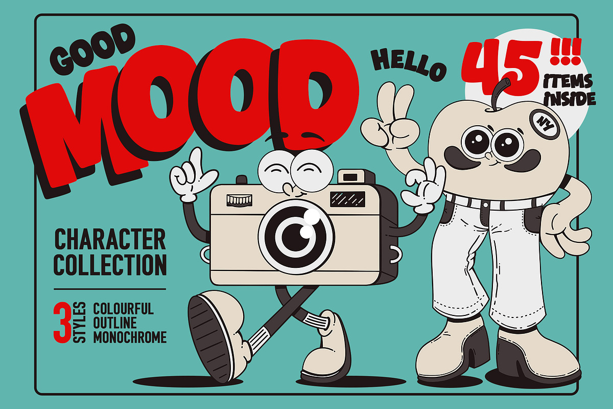 Good Mood - Character Collection, an Illustration by Alina Sh (Photo 1 of 7)