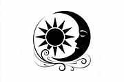 sun and moon surrounded by flowing, an Illustration by Amazin_art (Thumbnail 7 of 25)
