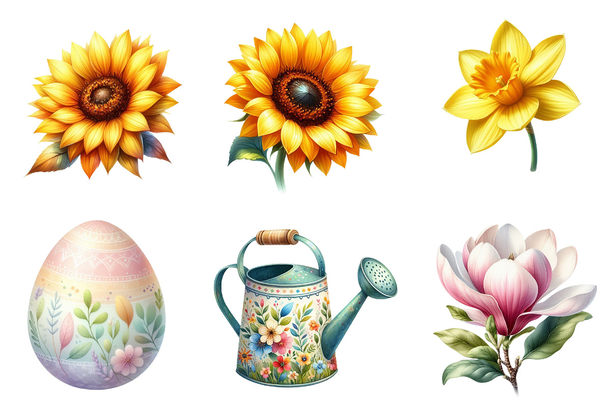 Watercolor Spring Clipart, a Graphic by CitraGraphics (Photo 5 of 5)