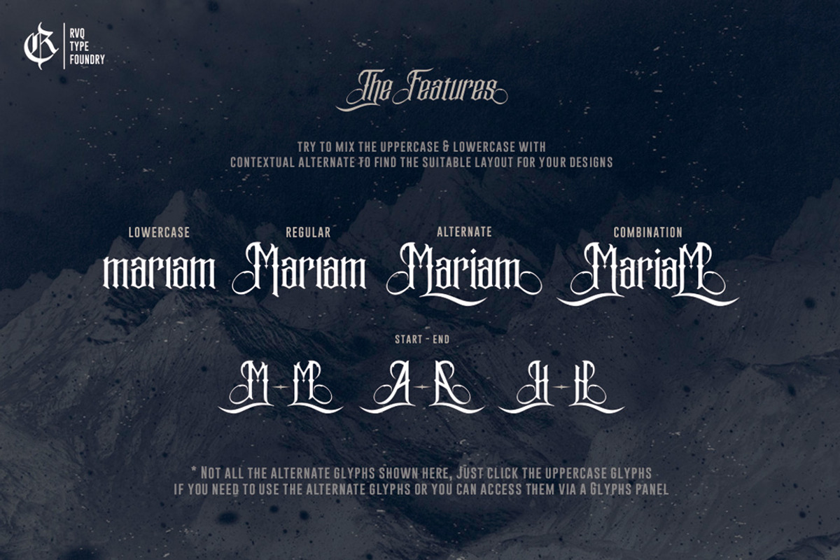 Blackletter Font Bundle, a Blackletter Font by Rvq Type Foundry (Photo 13 of 17)