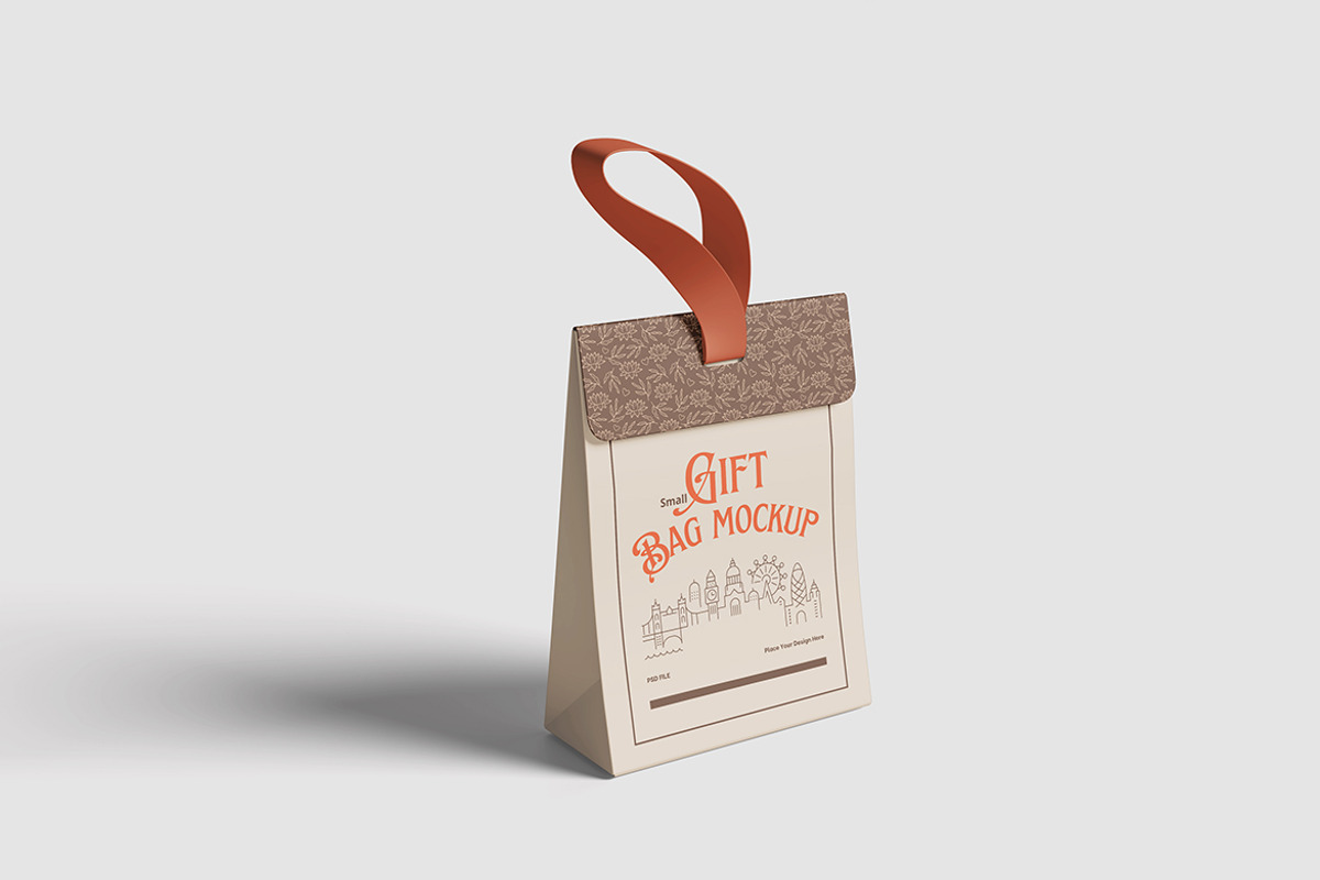 Gift Bag Mockup For Branding, an Advertising Mockup by bimockup (Photo 2 of 6)