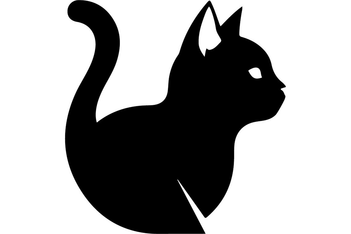Cute Cat Silhouette Vector Mega, an Animal Illustration by Designer_Momina (Photo 22 of 31)